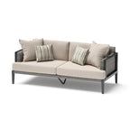 Vistano 7 Piece Sunbrella Outdoor Patio Motion Fire Seating Set - Gray