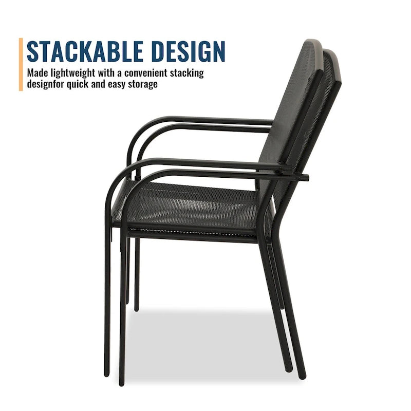 9 Pieces Outdoor Dining Set with Rectangular Dining Table