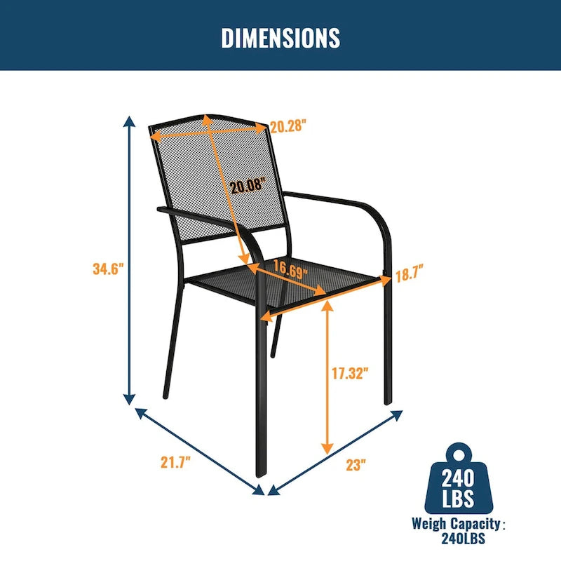9 Pieces Outdoor Dining Set with Rectangular Dining Table