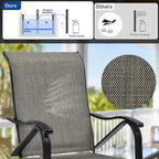 Outdoor Dining Armchair Patio Chair Picnic Chair(Set of 2)