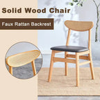 The stylish and durable solid wood dining chair