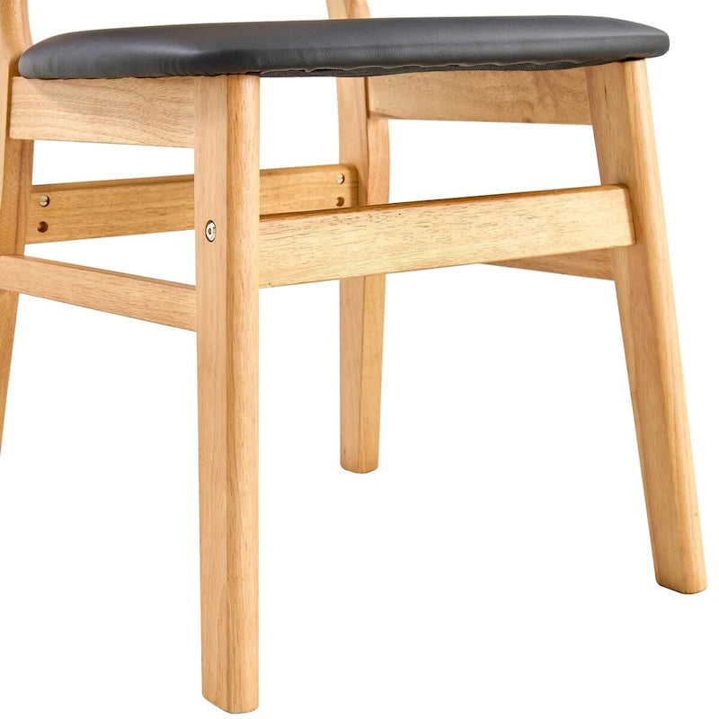 The stylish and durable solid wood dining chair