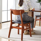 The stylish and durable solid wood dining chair