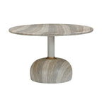 Omaha Concrete Faux Travertine Indoor / Outdoor 48 Round Dining Table