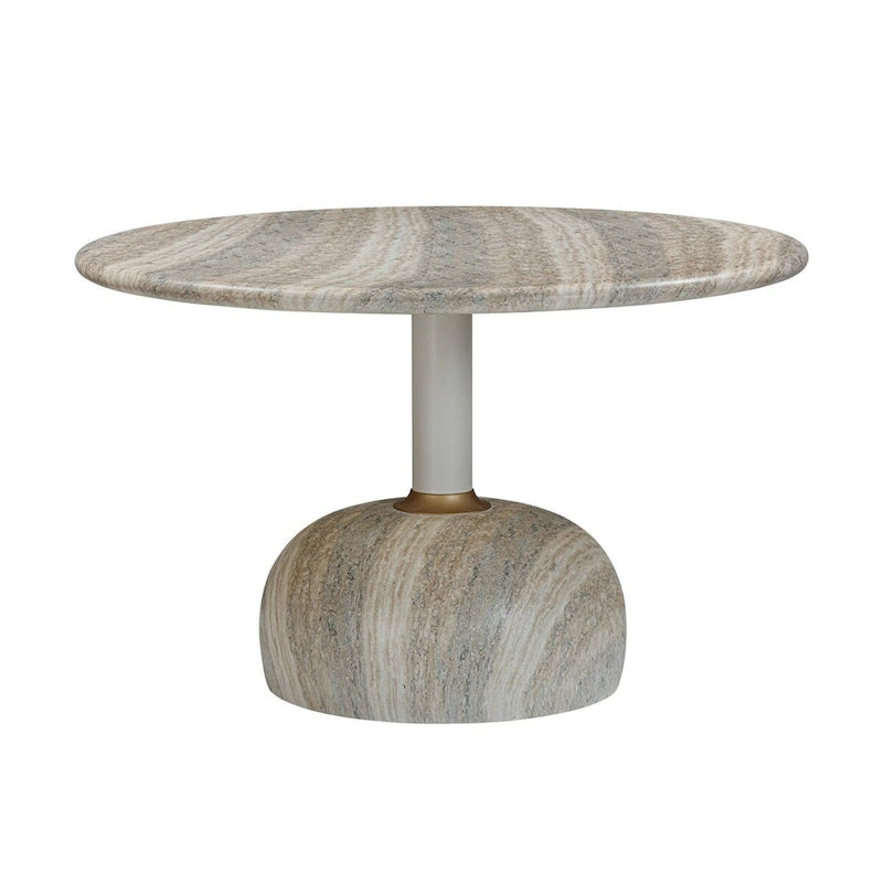 Omaha Concrete Faux Travertine Indoor / Outdoor 48 Round Dining Table