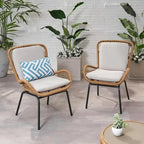 Outdoor Patio Club Chairs Set of 2 by Christopher Knight Home