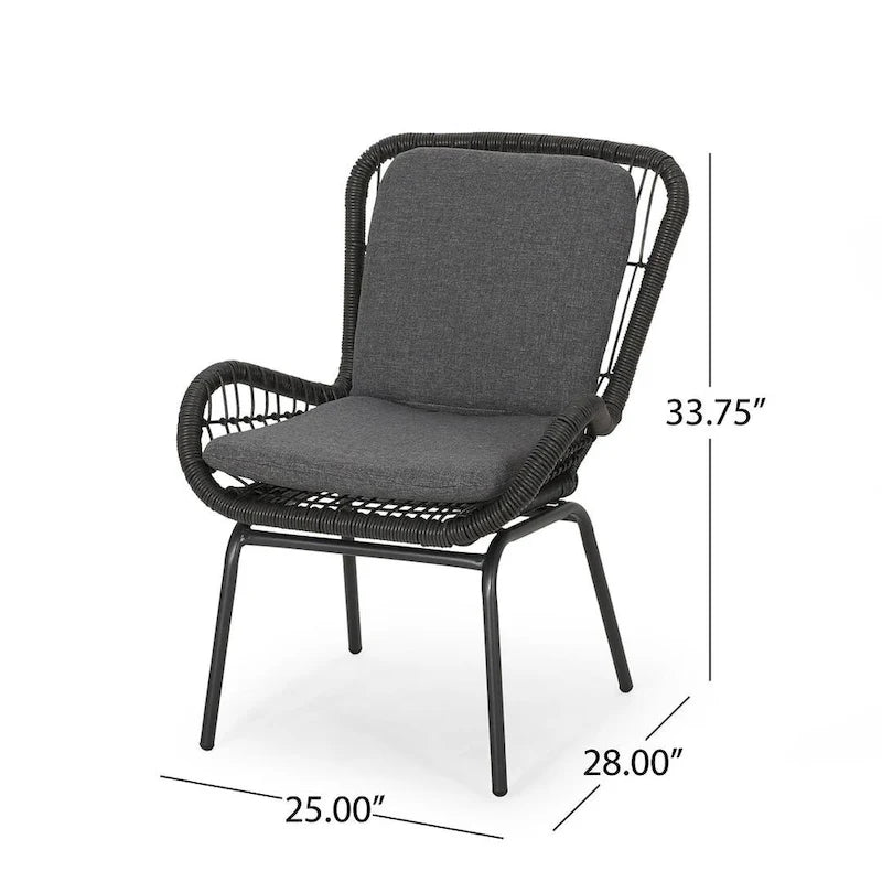 Outdoor Patio Club Chairs Set of 2 by Christopher Knight Home