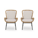Outdoor Patio Club Chairs Set of 2 by Christopher Knight Home