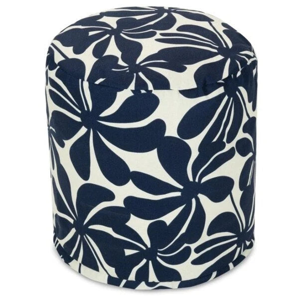 Majestic Home Goods Plantation Indoor / Outdoor Ottoman Pouf 16 L x 16 W x 17 H