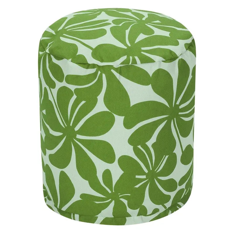 Majestic Home Goods Plantation Indoor / Outdoor Ottoman Pouf 16 L x 16 W x 17 H
