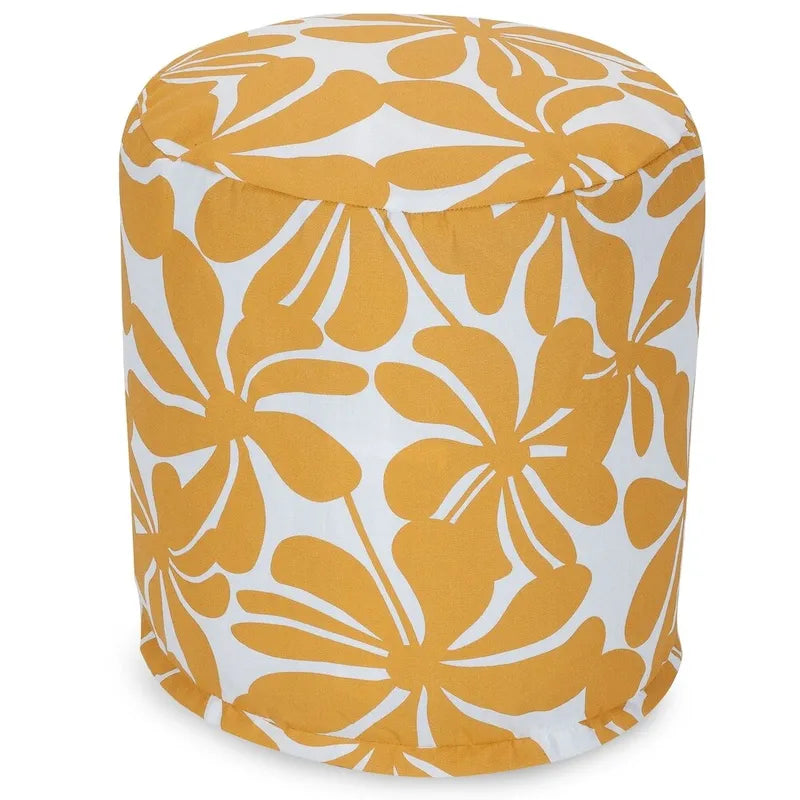 Majestic Home Goods Plantation Indoor / Outdoor Ottoman Pouf 16 L x 16 W x 17 H