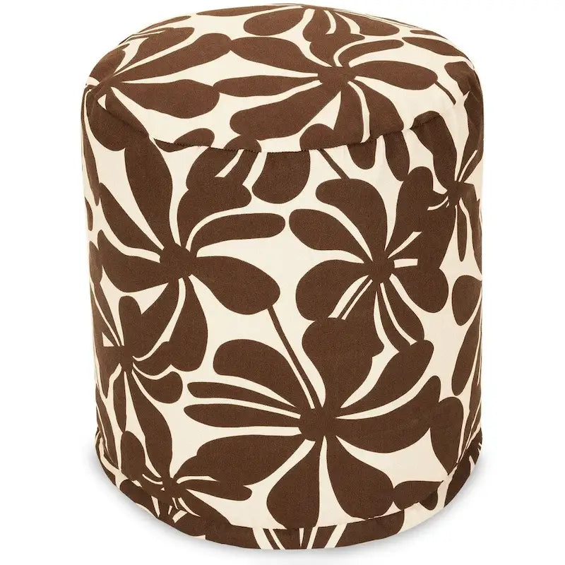 Majestic Home Goods Plantation Indoor / Outdoor Ottoman Pouf 16 L x 16 W x 17 H