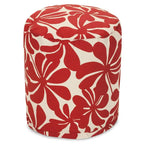 Majestic Home Goods Plantation Indoor / Outdoor Ottoman Pouf 16 L x 16 W x 17 H