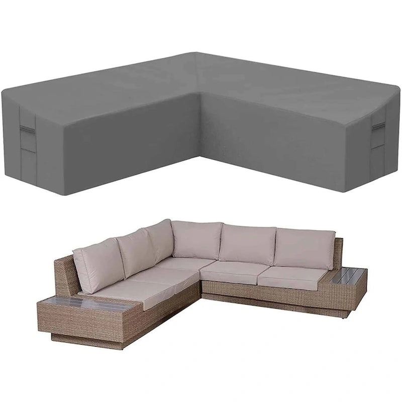 Universal Patio Sectional Sofa Cover Anti-UV & Windproof Waterproof