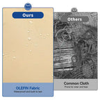 Double egg chair with end table