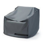 Cannes 2 Piece Polyester Outdoor Patio Club Chair Deluxe Furniture Cover - Grey - 35W x 33D x 33H