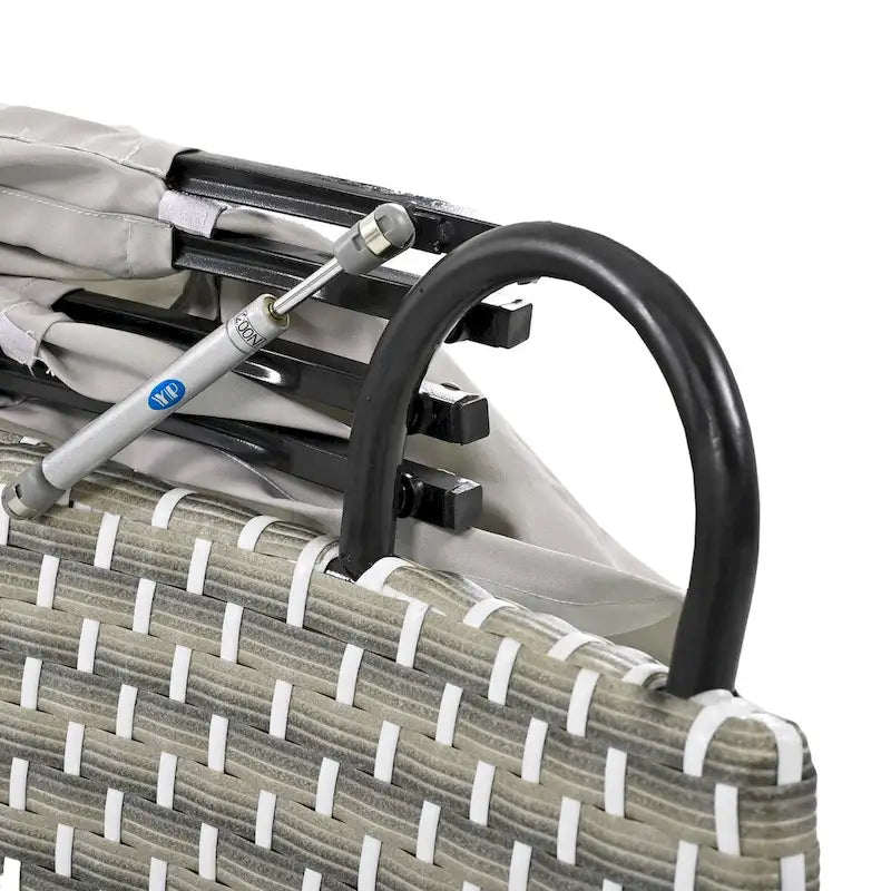 Gray All-Weather PE Rattan Outdoor Round Sectional Daybed Set