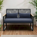 Moasis Wicker Patio Loveseat - 28.3L x 23.6W x 37.4H