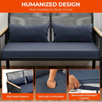 Moasis Wicker Patio Loveseat - 28.3L x 23.6W x 37.4H