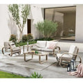 5-Piece Outdoor Aluminum Set - Sectional Conversation Sofa Collection