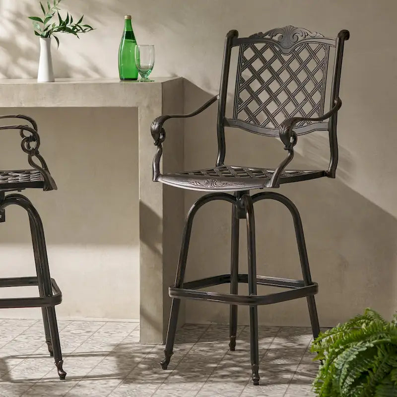 Cast Aluminum Bar Stool