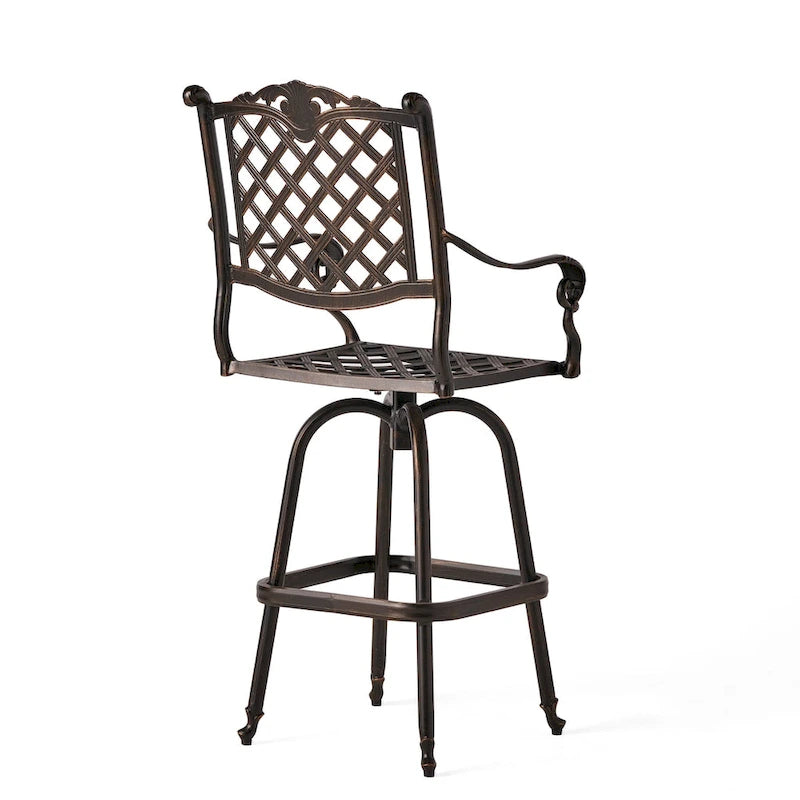 Cast Aluminum Bar Stool