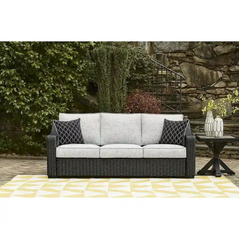 Signature Design by Ashley Beachcroft Outdoor Sofa and 2 Chairs with Coffee Table
