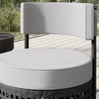 Corvus Donges 3-piece Outdoor Wicker Conversation Set