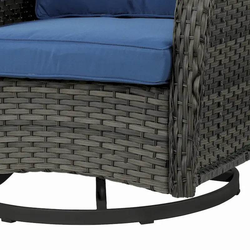 Outdoor Swivel Rocker Patio Rattan Chair