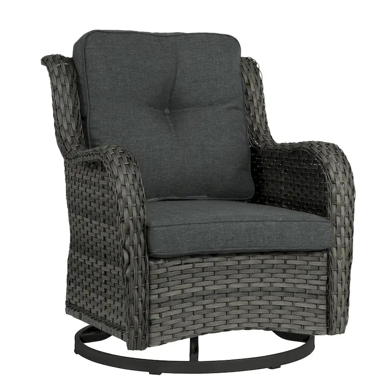 Outdoor Swivel Rocker Patio Rattan Chair