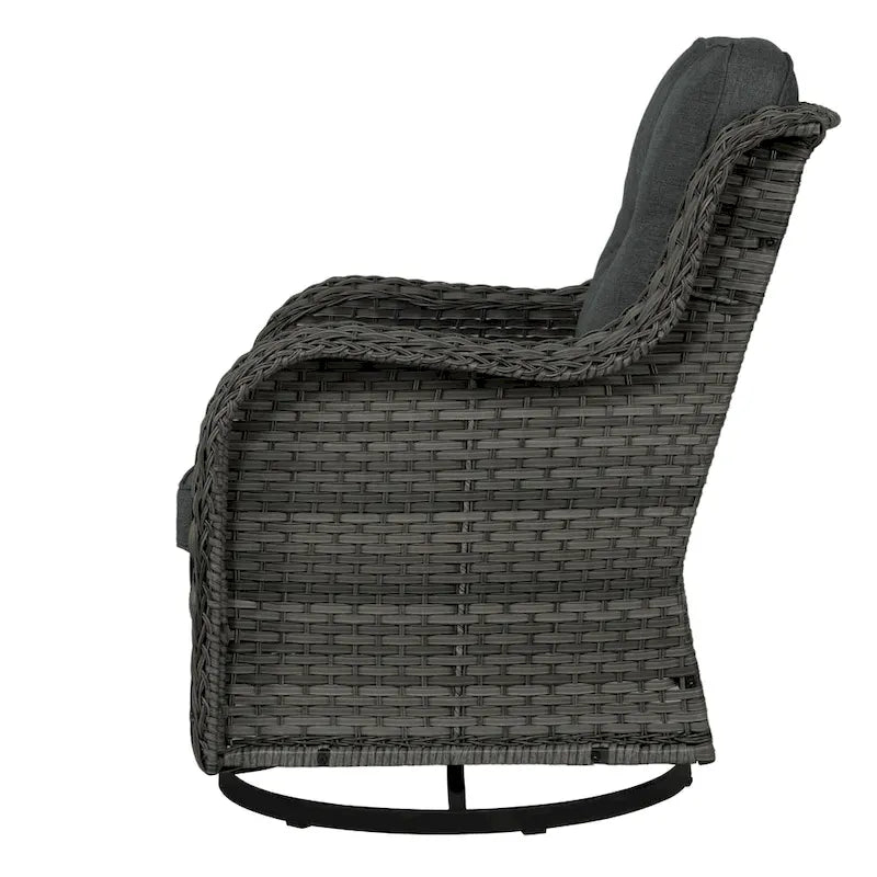 Outdoor Swivel Rocker Patio Rattan Chair