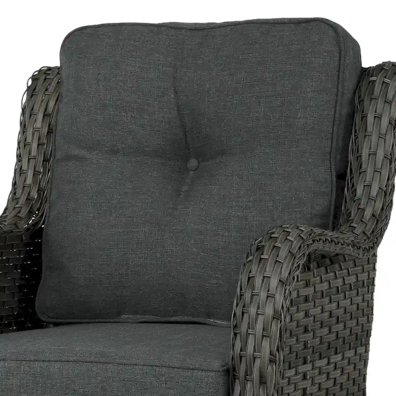 Outdoor Swivel Rocker Patio Rattan Chair