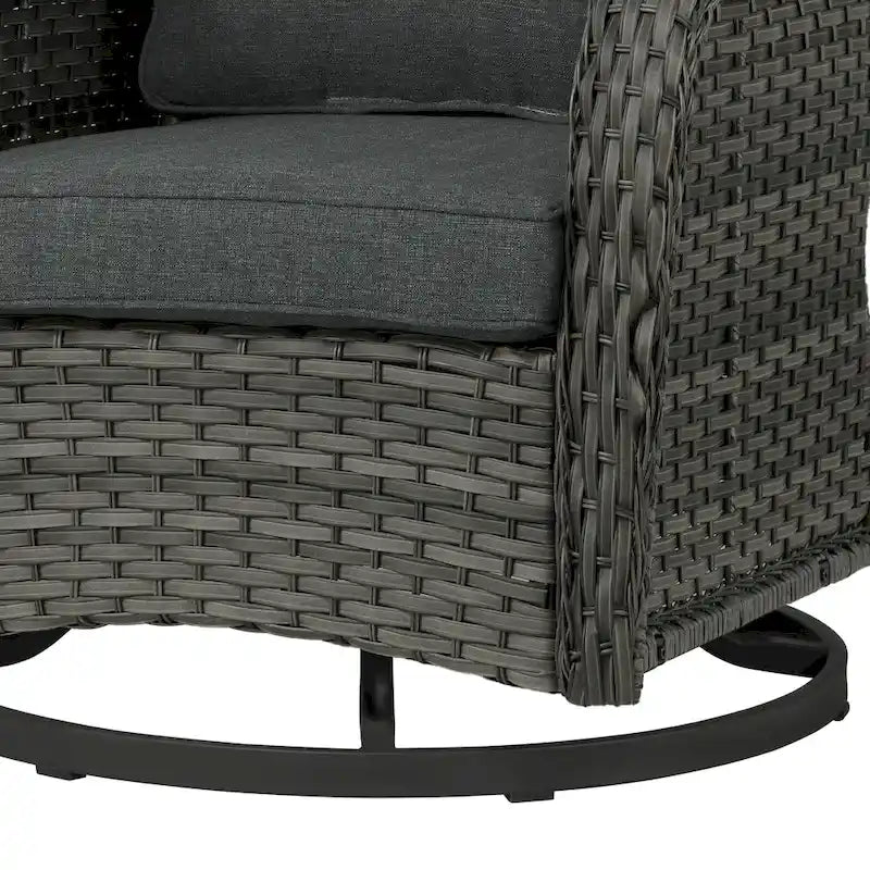 Outdoor Swivel Rocker Patio Rattan Chair