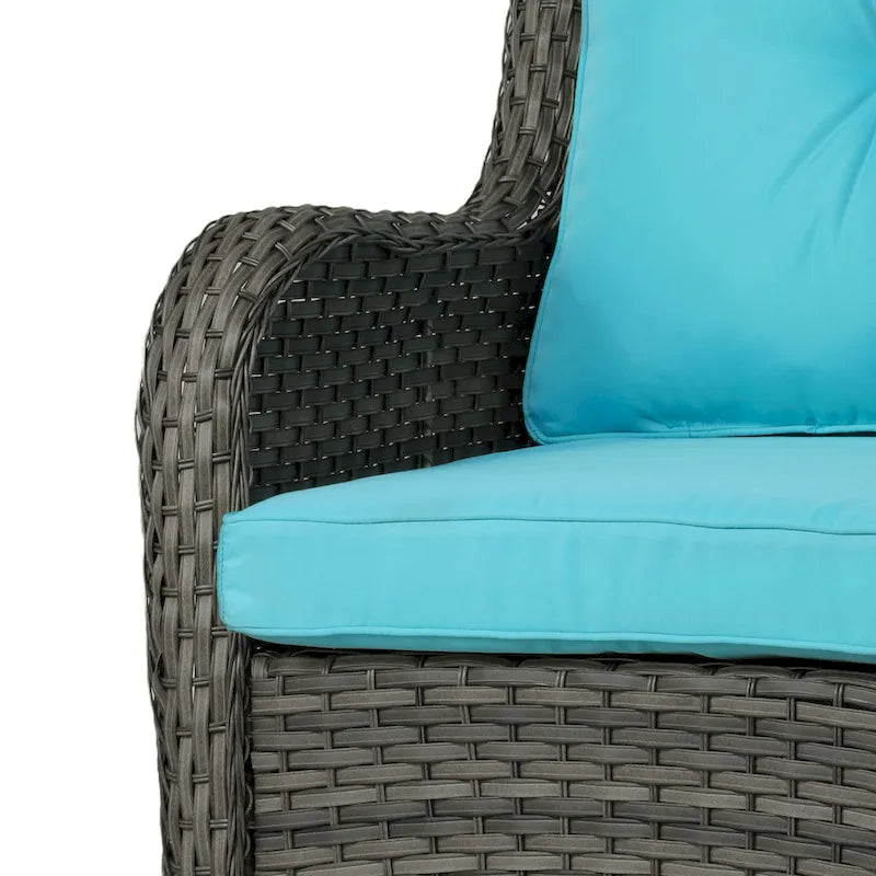 Outdoor Swivel Rocker Patio Rattan Chair