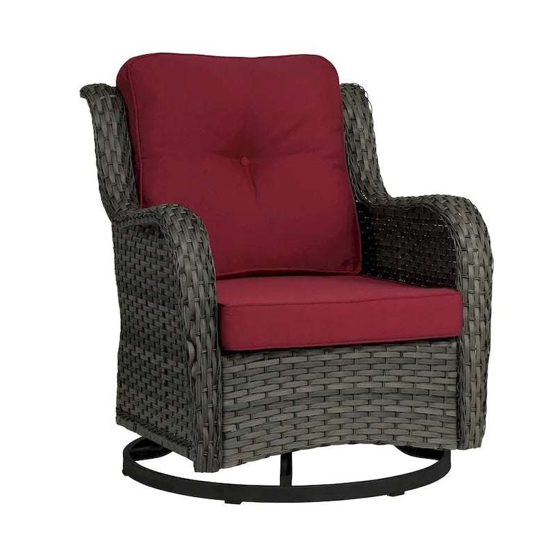 Outdoor Swivel Rocker Patio Rattan Chair