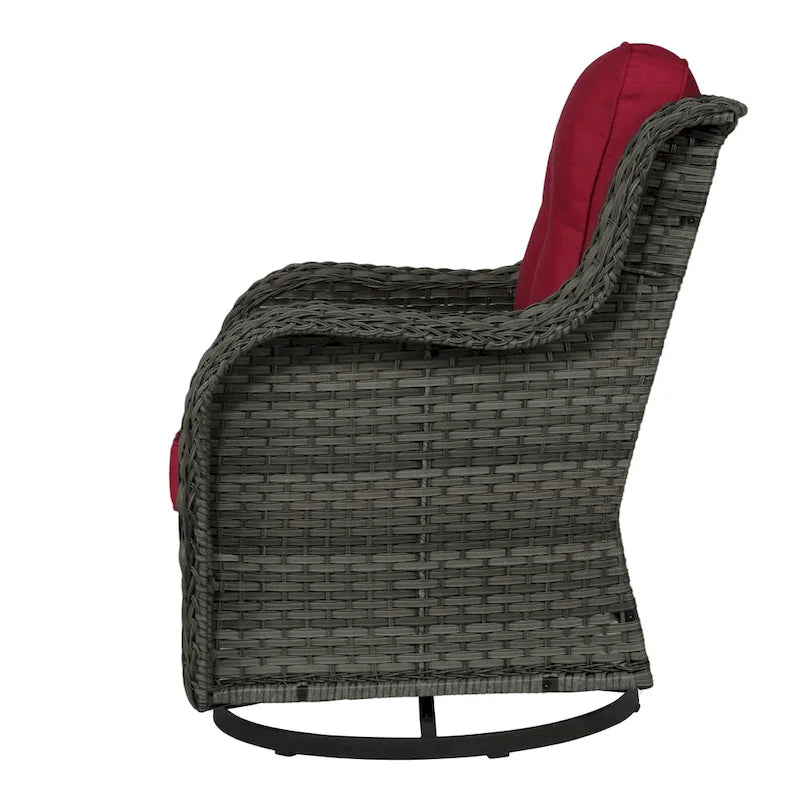 Outdoor Swivel Rocker Patio Rattan Chair