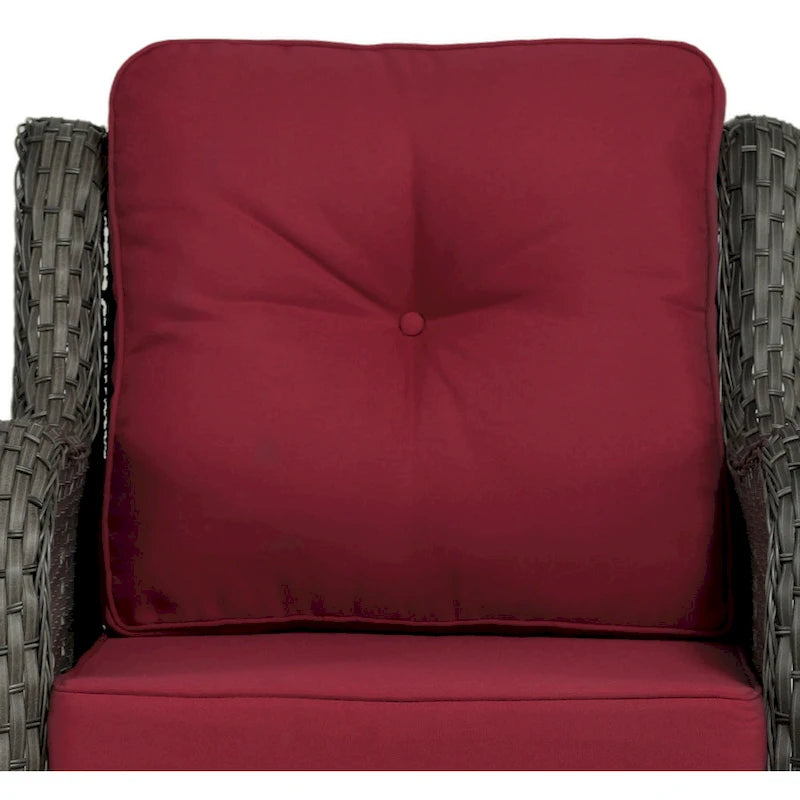 Outdoor Swivel Rocker Patio Rattan Chair