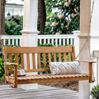 Cambridge Casual Austin Traditional Teak Wood Porch Swing